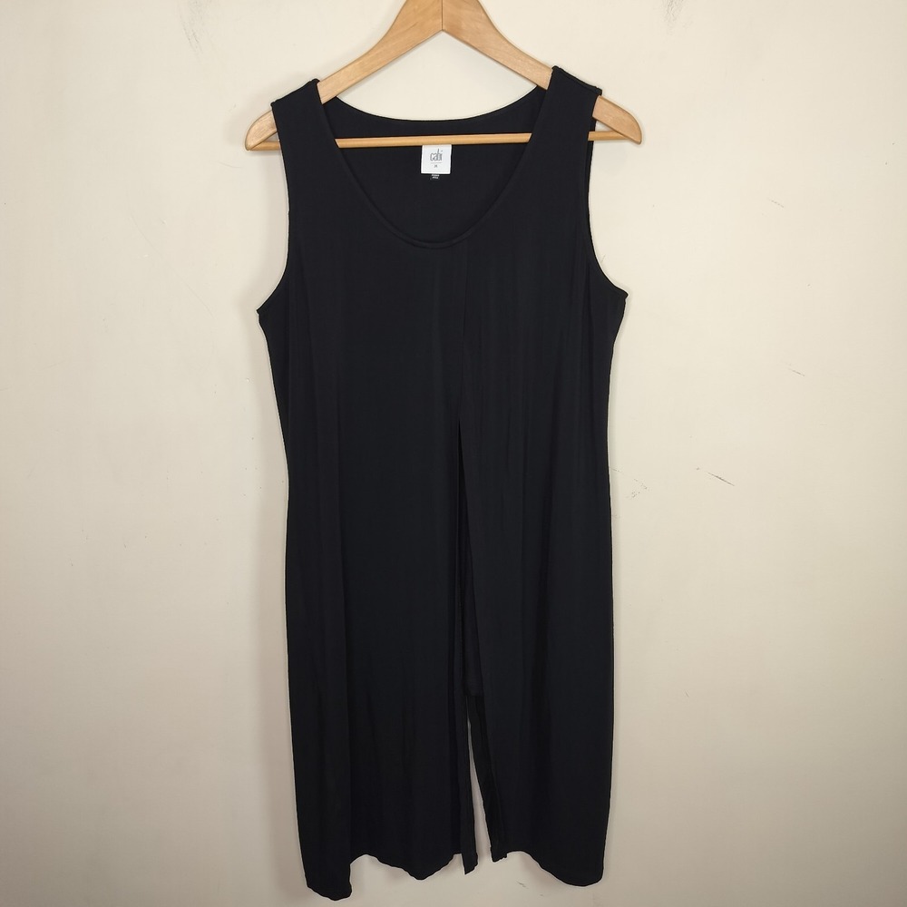 CAbi Beyond Tee Tunic Layered Split Front Stretch Capsule